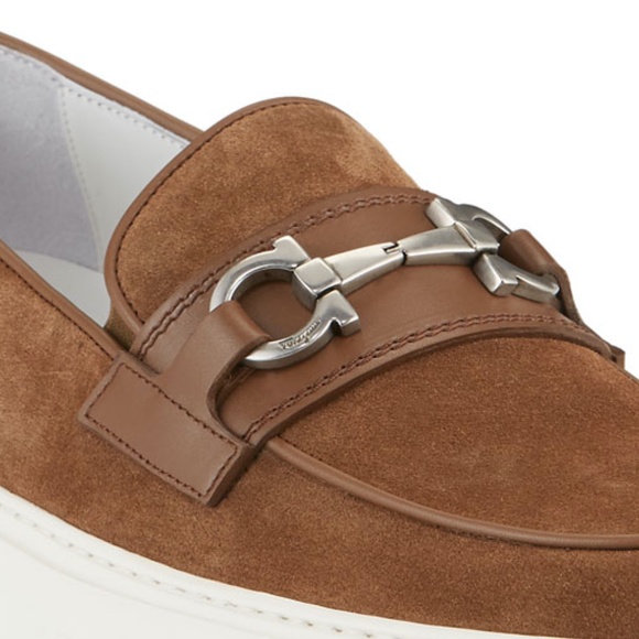 Salvatore Ferragamo Gancini Loafer Sneakers NIB! - Picture 2 of 6